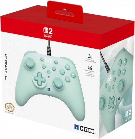 Ενσύρματο χειριστήριο HORIPAD Turbo για Nintendo Switch σε χρώμα Cozy Green