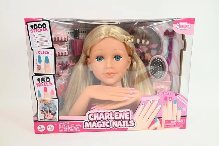 Bayer Charlene κεφάλι κομμωτικής για styling με mega σετ