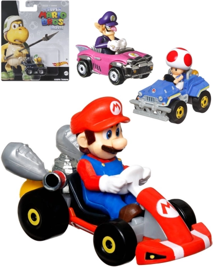 Μεταλλικό αυτοκινητάκι Mattel Hot Wheels Mario Kart με φιγούρα - 1 τεμάχιο