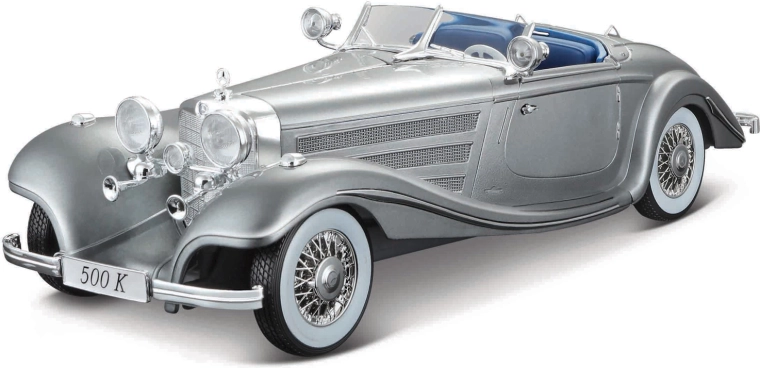 Maisto Mercedes-Benz 500 K typ Specialroadster 1:18 γκρι μεταλλικό μοντέλο