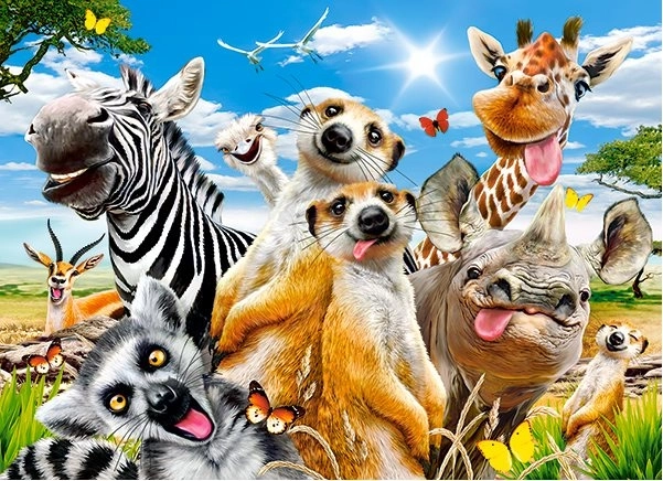 Παζλ 200 κομματιών African Selfie