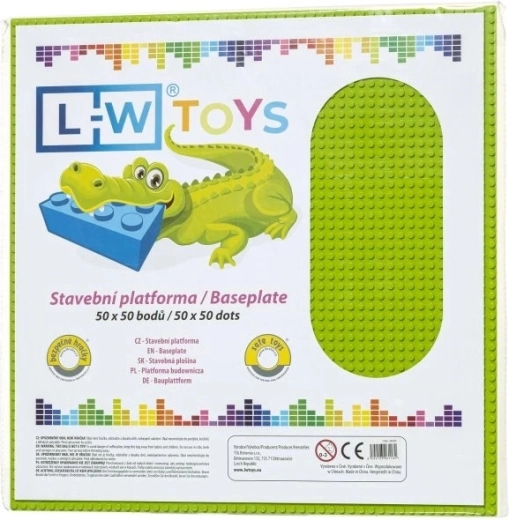 L-W Toys μεγάλη βάση κατασκευών 50 × 50 σημείων – Λαχανί