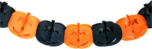 Χάρτινη γιρλάντα Halloween με κολοκύθες 4 μ