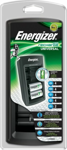 Energizer καθολικός φορτιστής AA, AAA, C, D και 9V