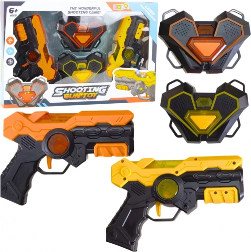 Σετ laser tag για παιδιά – 2 πιστόλια και 2 στόχοι με υπέρυθρες ακτίνες, φώτα και ήχους