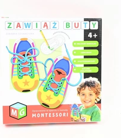 Εκπαιδευτικό παιχνίδι Montessori «Δέσε τα παπούτσια σου»