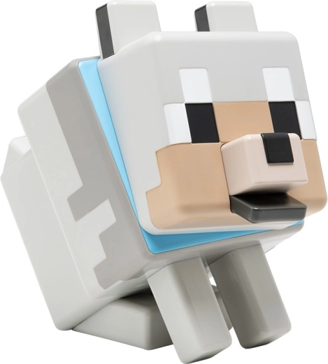 Minecraft κουμπαράς λύκος 12 cm πλαστικός