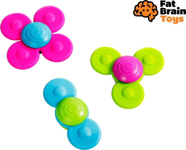 Fidget spinners WHIRLY SQUIGZ – σετ 3 τεμ. με βεντούζες