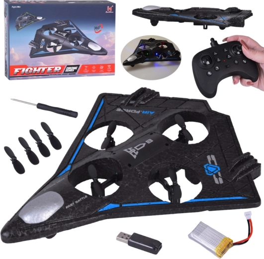 Ελαφρύ RC drone με εφέ LED και ακροβατικά 360°