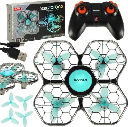 Μίνι drone Syma X26 Pro με προστασία ελίκων και λειτουργία αποφυγής εμποδίων