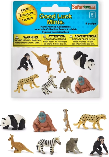Safari Ltd. εξωτικά ζώα – Good Luck Minis fun pack (8 μίνι φιγούρες)