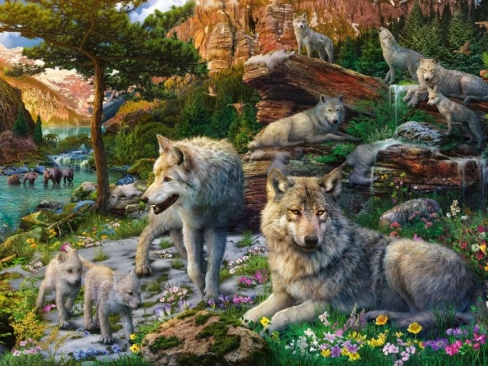Ravensburger Ανοιξιάτικοι λύκοι παζλ 1500 κομματιών