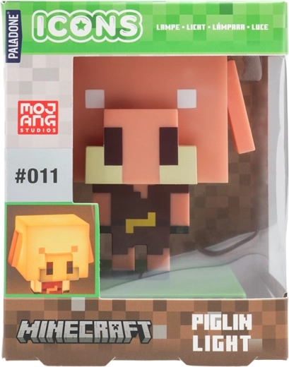 Νυχτερινό φωτάκι Minecraft γουρουνάκι Icon Light 11 cm