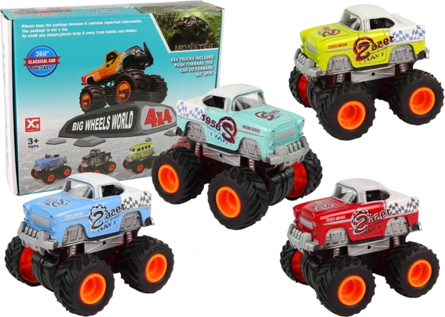 Αυτοκινητάκι monster truck 4x4 με μεγάλα ελαστικά – σετ χρωμάτων
