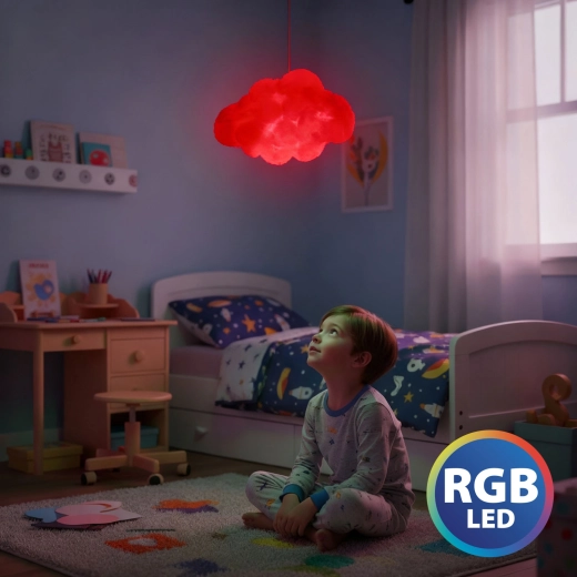 Μαγικό σύννεφο-φωτιστικό με 16 RGB LED