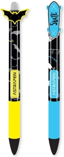 Στυλό με σβησίμη μελάνι ASTRA Oops! Skate & Bats, 1 τεμ. (μείγμα χρωμάτων)