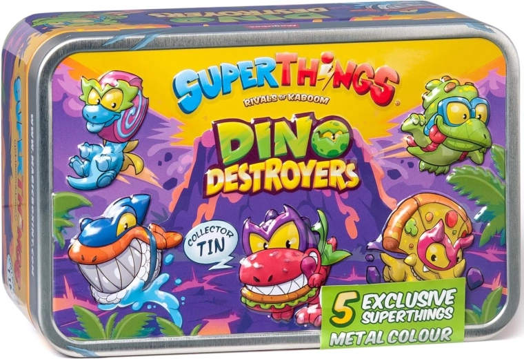 SuperThings Dino Destroyers αποκλειστικό σετ ασημένιο κουτί