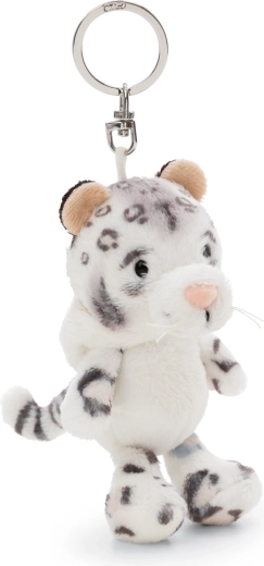 Nici Green μπρελόκ χιονισμένη λεοπάρδαλη Eleni Snowbell 10 cm