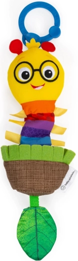 Baby Einstein κρεμαστό παιχνιδάκι με μηχανισμό έλξης και κουδουνίστρα Cal-a-Puller σε κρίκο C, 0μ+