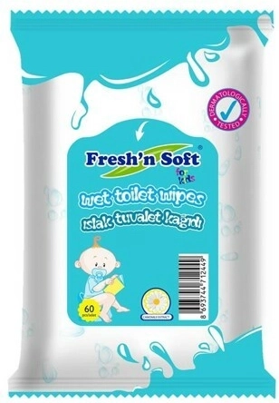 Fresh 'n soft παιδικό υγρό χαρτί υγείας vegan 60 τεμ.