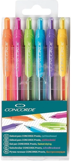 Στυλό gel CONCORDE Presto – σετ 6 τεμ.