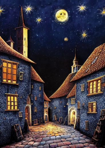 Παζλ ART PUZZLE Μεσαιωνική νύχτα των χανών 500 κομμάτια