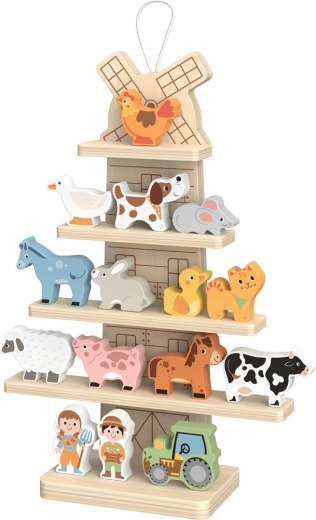 2Kids Toys κρεμαστός ξύλινος μύλος με ζωάκια φάρμας