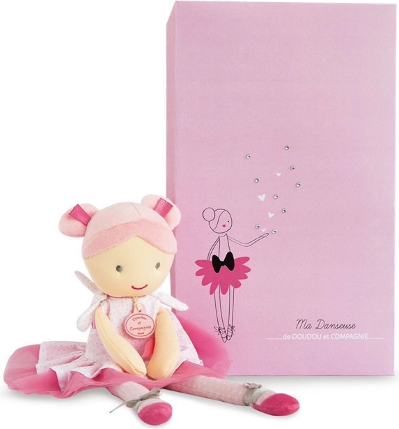 Doudou Jolijou υφασμάτινη κούκλα μπαλαρίνα Lily Rose 36 cm