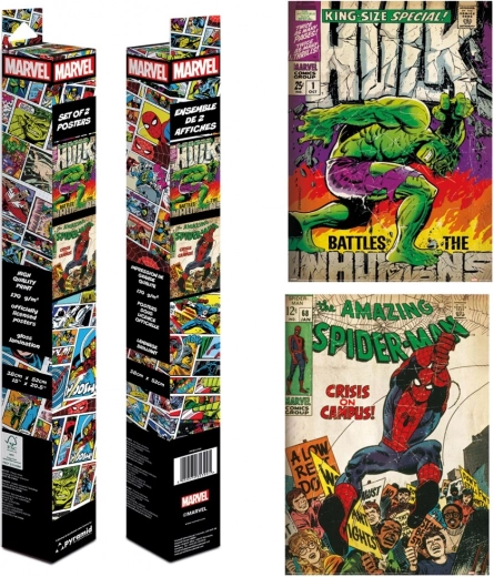 Σετ μίνι αφισών εξώφυλλα κόμικς Marvel
