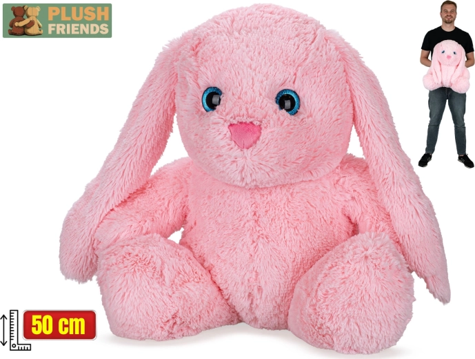 Plush Friends λούτρινο κουνελάκι ροζ 50 cm