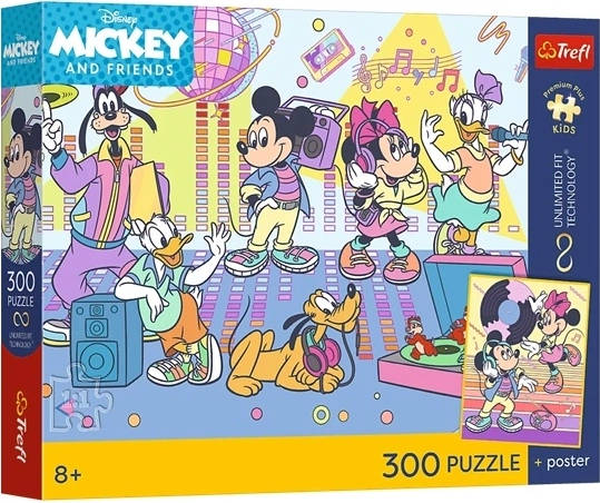 Trefl Disney Mickey και φίλοι – παζλ 300 κομματιών με αφίσα