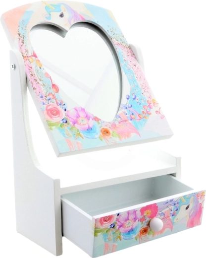 Καθρέφτης-καρδιά για μικρές κοκέτες