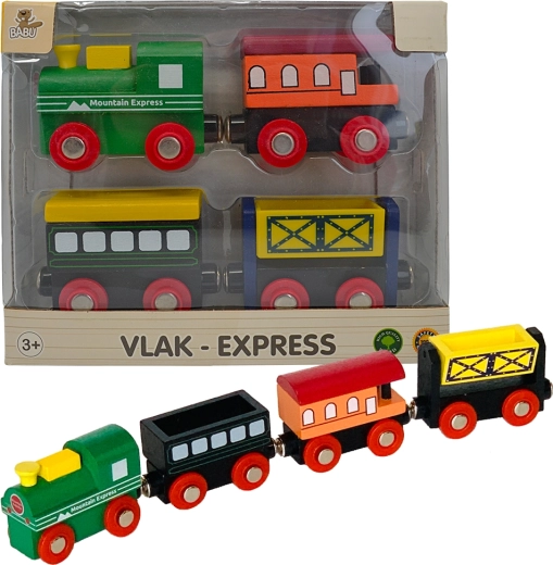 Ξύλινο τρενάκι Express BABU
