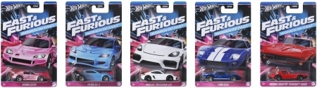 Θεματικά αυτοκινητάκια Hot Wheels Rychle a zběsile 1:64