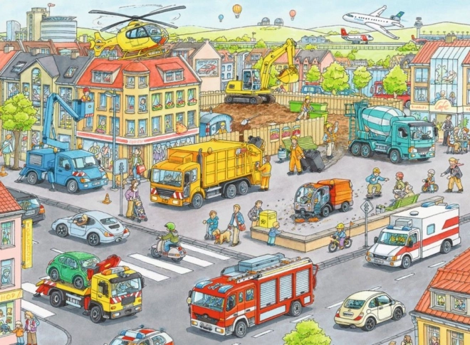 Ravensburger παζλ οχήματα στην πόλη 100 κομμάτια