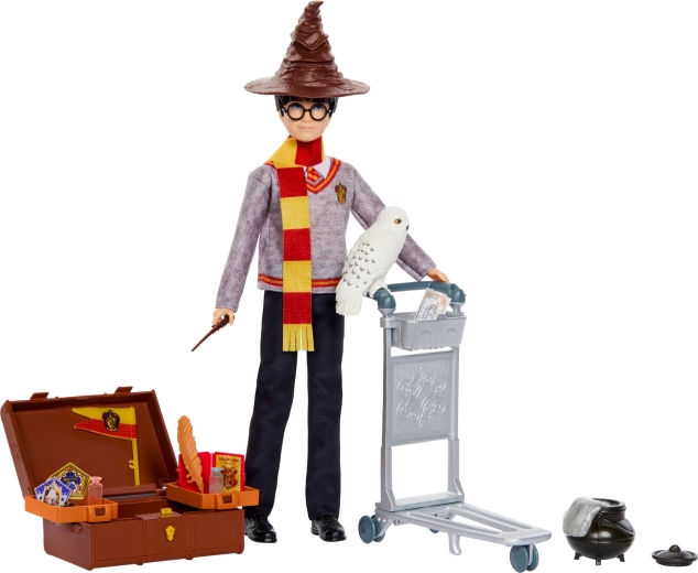 Mattel Harry Potter Αποβάθρα 9¾ σετ παιχνιδιού – κούκλα Harry Potter και αξεσουάρ
