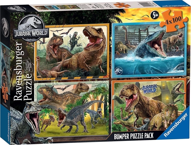 Ravensburger παζλ Jurassic World σετ 4x100 τεμ.