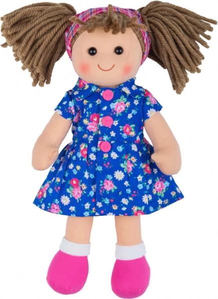 Bigjigs Toys υφασμάτινη κούκλα Hollie 28 cm