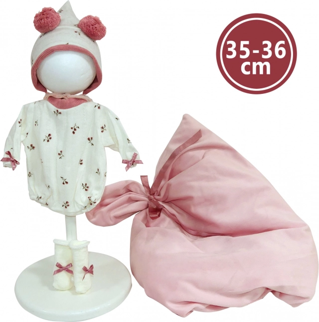 Ρουχαλάκι για κούκλα New Born 35–36 cm με κουβερτούλα και αξεσουάρ