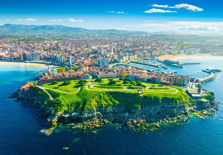 Παζλ Θέα του Gijón στην Ισπανία 1000 κομμάτια