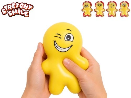 Mega squeeze ανθρωπάκι ελαστικό 17εκ. 4 είδη σε κάρτα