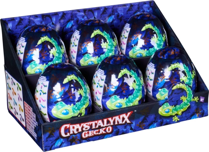 Εύκαμπτο γκέκο CRYSTALYNX σε μυστηριώδες κρυστάλλινο αυγό