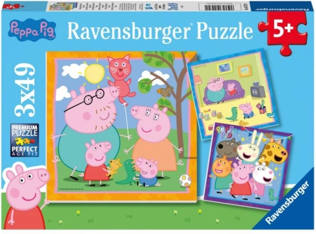 Παζλ Peppa Pig 3x49 κομμάτια