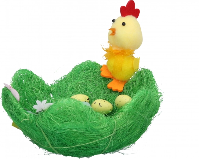 Διακοσμητική φωλιά πράσινη 19 × 19 × 8 cm