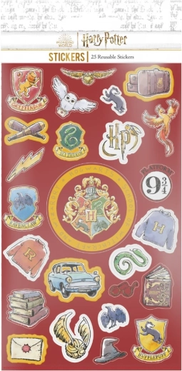 Harry Potter αυτοκόλλητα (καρτούν) – σετ 25 επαναχρησιμοποιούμενων αυτοκόλλητων