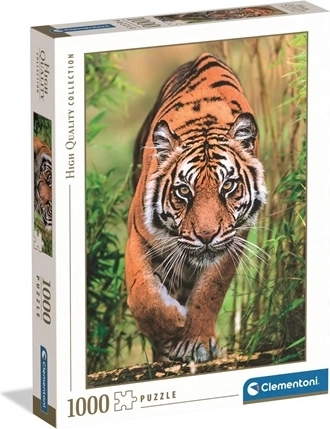 Clementoni παζλ 1000 κομματιών high quality collection the hunter’s path – τίγρης