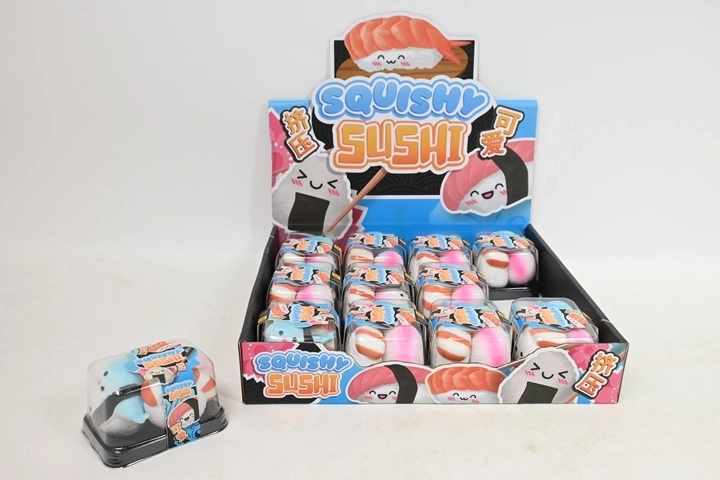 Αντιστρές squishy παιχνίδια Sushi σε κουτάκι (3 τεμ.)
