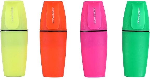 Σετ μίνι υπογραμμιστών Concorde Neon, 4 τεμάχια