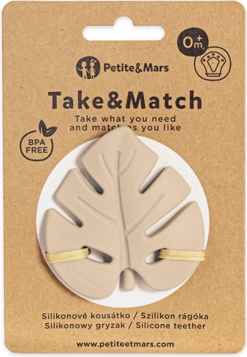 Petite&Mars σιλικονούχο μασητικό Take&Match desert sand 0m+