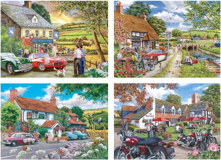 Παζλ House of Puzzles Ιστορίες από την ταβέρνα 4 × 500 κομμάτια